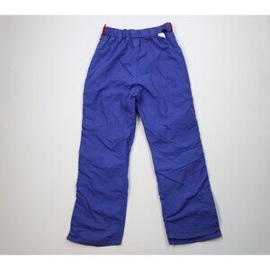 Vtg 90s Columbia Womens Large Distressed Reversible Hiking Trekking Rain Pants